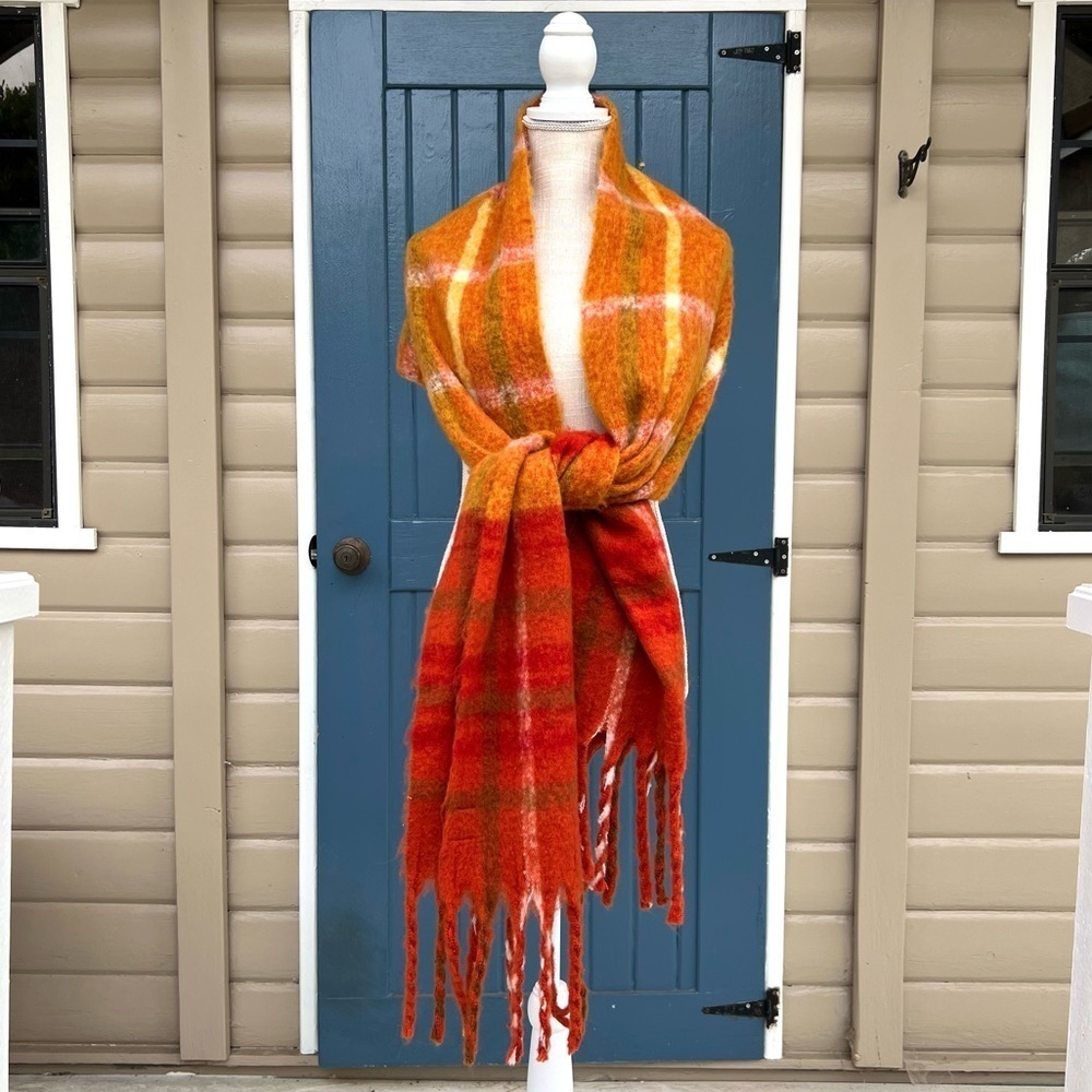 Frye & Co. Rustic Clay Orange Plaid Check